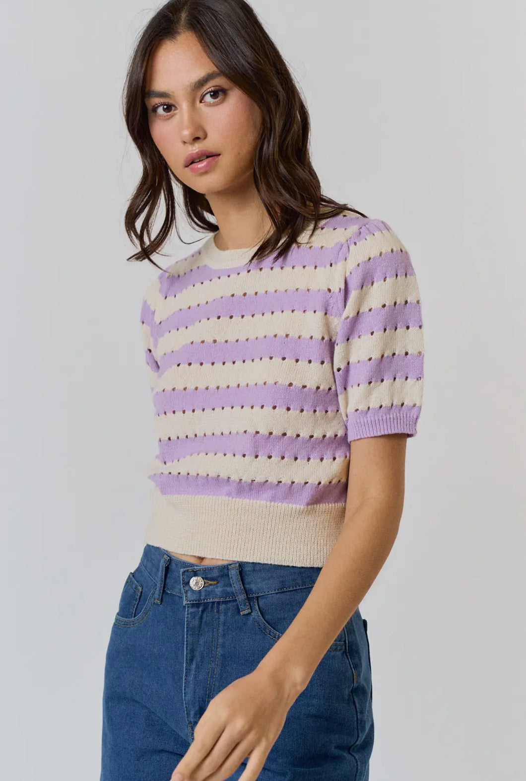 Kenzie Stripe Sweater Top