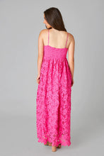 Tiana Lace Midi Dress - Hot  Pink