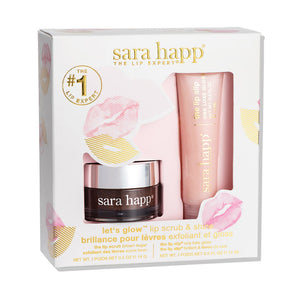 Let's Glow Lip Scrub & Shine Kit - Sara Happ