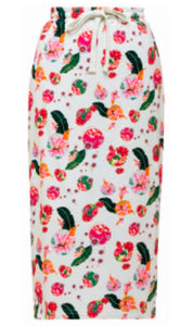 Cherry Blossom White Maxi Skirt