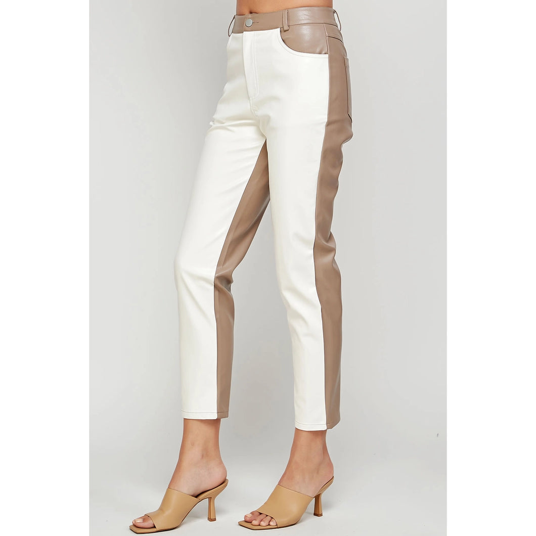 Kenzie Leather Ankle Pants